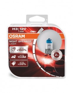 Osram H3 Night Breaker Laser Halojen Ampul 2 Adet