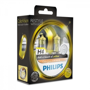 Philips H4 Color Vision Yellow Halojen Ampul 2 Adet