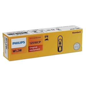 Philips W1,2W T5 Standard Halojen Ampul 10 Adet