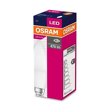 Osram Led Value 5,5W-40W 2700 Kelvin E14